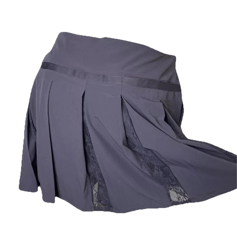 Nike‎ Flex 15 Pleated Golf Skirt Skort Womens L Charcoal Gray AV3664-015 NWT